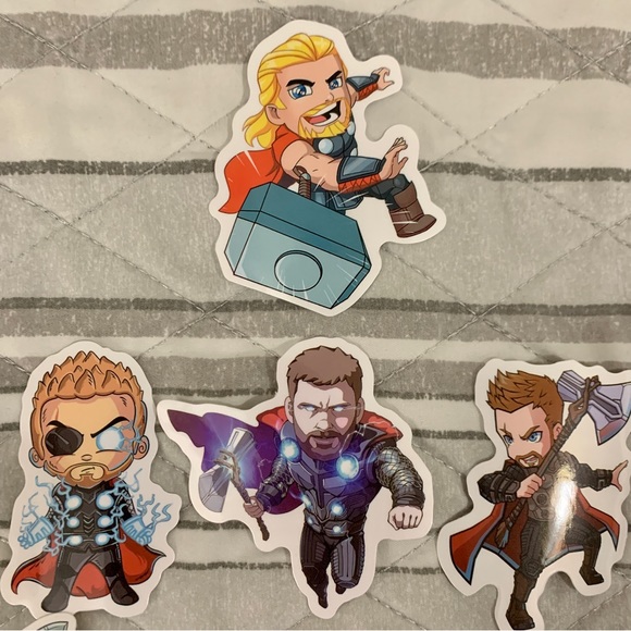 Thor Stickers Lot of 7 - Picture 2 of 3